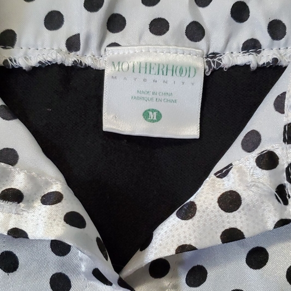 🫱🏿🫲🏾 Women blk/wht motherhood maternity blouse size M - Picture 3 of 9